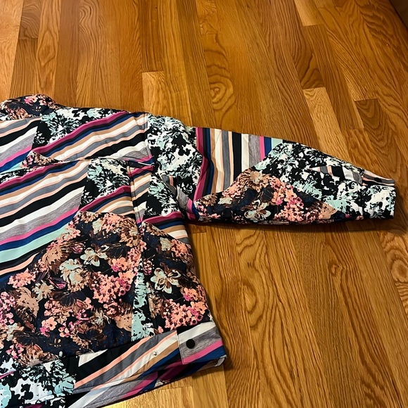 Free People Movement Bunny Slope Floral Puffer Jacket Size Large NWT - Picture 15 of 17